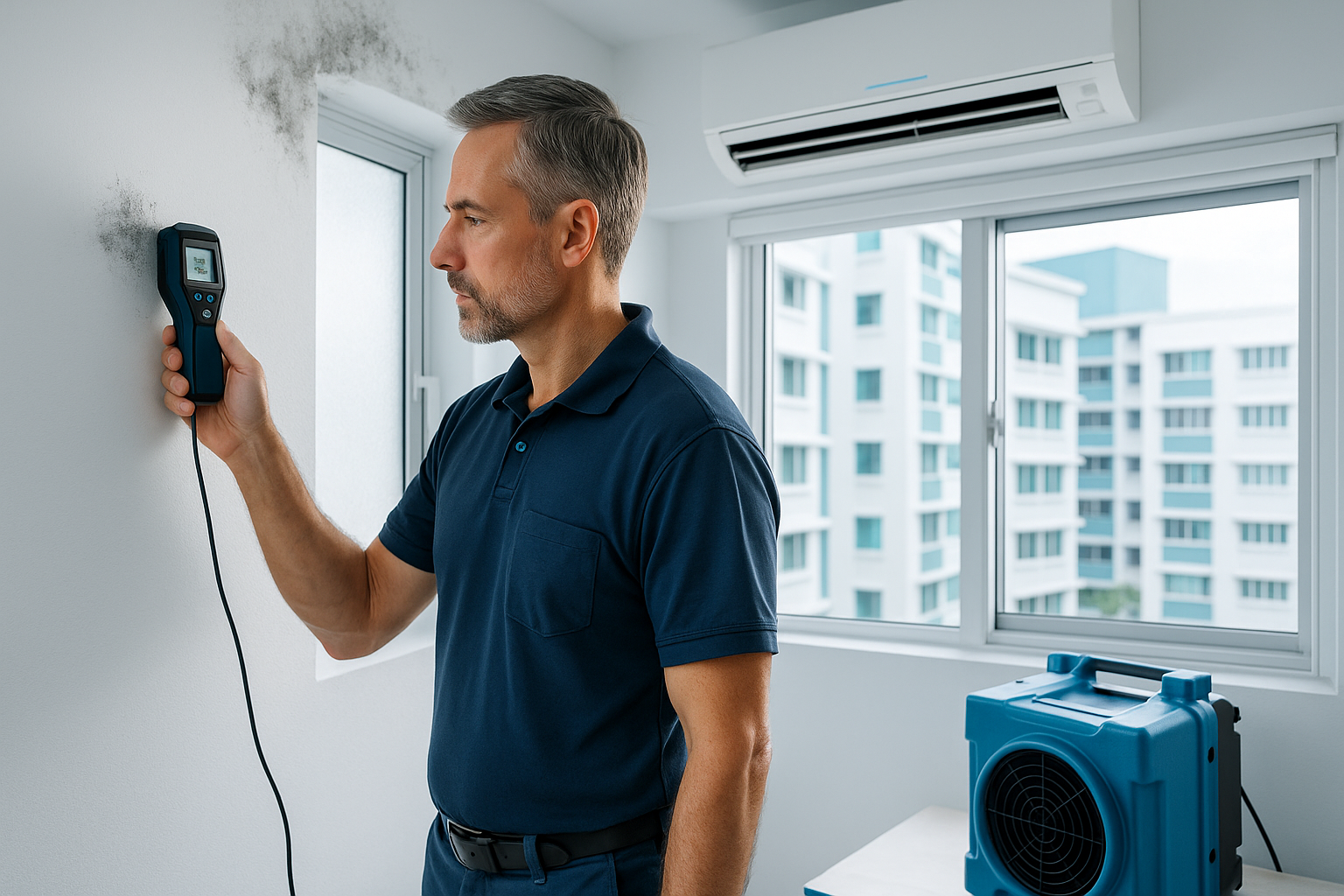 Professional antimicrobial mould treatment application