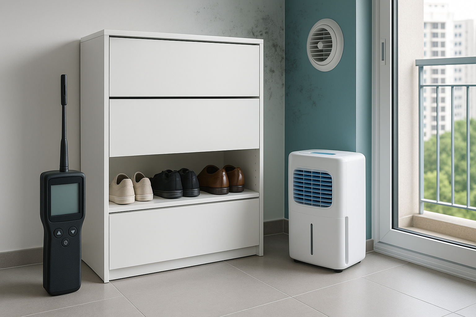 Shoe Cabinet Mould Prevention in Humid Singapore - Singapore mould prevention and removal guide